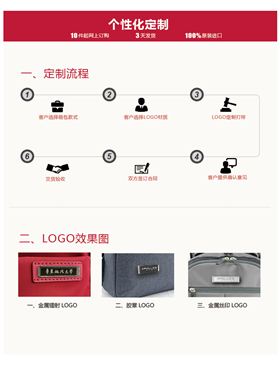 轻商务双肩电脑背包定做