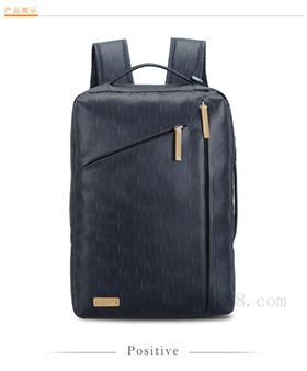 皮质时尚防水商务背包正面展示
