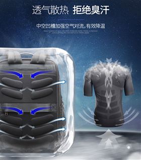 质感高档多功能商务双肩电脑包定制