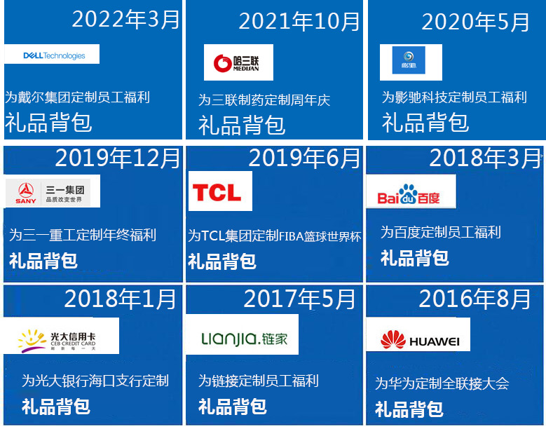 企业员工福利礼品背包定制有推荐的吗?